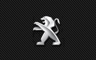 Картинка peugeot, peugeot carbon, логотипы, карбон, эмблемы, значок