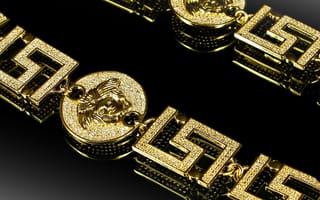 Картинка золотые, бриллиант, стиль, версаче