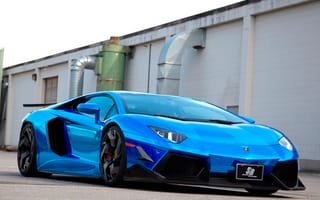 Картинка lamborghini, синие, ламборгини, авентадор