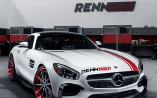 Картинка tuned merc, черные, красые, белые, мерседес, германия, бенц, тюнинг, мерс