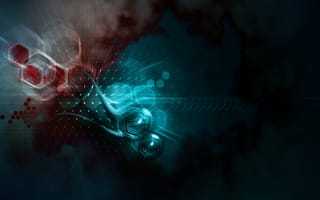 Картинка темные, шаблон, свет, квадратные