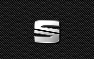 Картинка seat carbon, логотипы, карбон, эмблемы, значок, сеат