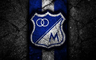 Картинка millonarios, millonarios fc, логотипы, футбол, клуб, колумбия, футбольные клубы