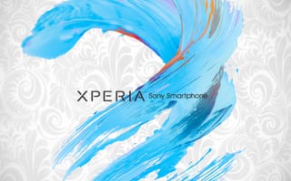 Картинка sony, theme blue, xperia, xperia x, xperia z, синие, тема, сони