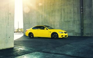 Картинка bmw, e92, m3, желтые, бмв, м3, купе