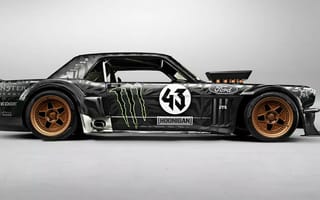 Картинка gymkhana seven, hoonigan, 1965 ford mustang, форд, мустанг, семь, кен, блок