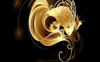 Картинка golden fish, золотые, рыба