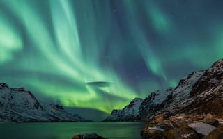 Картинка dancing lights, огни, аврора, танцы