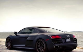 Картинка audi r8, hd, matt, черные, новый, машины, ауди