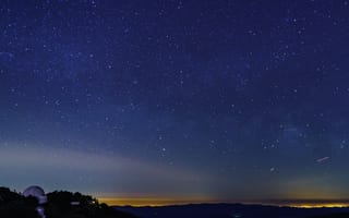 Картинка observatory, природа, небо, ночь, космос, путь, млечный
