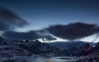Картинка lonesome, природа, одиночество, озеро, дом
