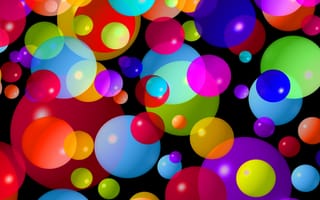 Картинка colorful bubbles, абстрактные, красочные, пузыри