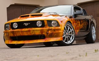 Картинка ford, mustang, америка, форд, мустанг, огонь