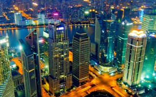 Картинка build, ночь, город