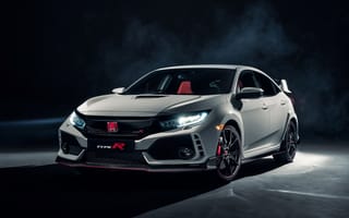 Картинка honda, type r, красые, белые, японские, хонда, цивик, тип
