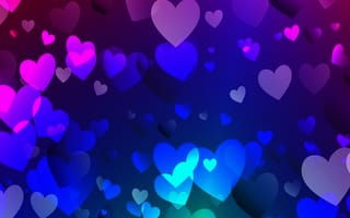 Картинка неоновые, сердце