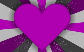 Картинка grey, purple heart, любовь, абстрактные, сердце, фиолетовые, серые, векторные