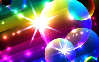 Картинка abstract bubbles, backgound colorful, абстрактные, красочные, пузыри