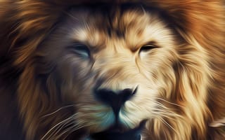 Картинка лев, король, джунгли