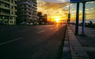 Картинка cores, alexandria, море, солнце, улица, солнечный свет