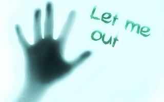 Картинка let me out, стекло, рука