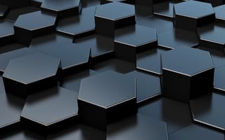 Картинка 3d, honeycombs, 3д, геометрия, шестиугольники