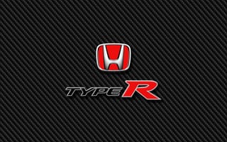 Картинка honda, type r, honda type r carbon, логотипы, карбон, хонда, эмблемы, значок, цивик, тип
