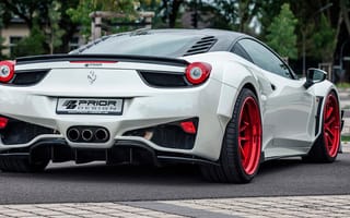 Картинка ferrari, красые, белые, феррари, италия