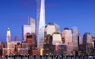 Картинка ny, us, usa, wtc, freedom tower, новый, город, америка, сша, башня, здания, свобода