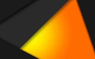 Картинка android, lollipop, material 7 orange, черные, дизайн, андроид, оранжевые, материал, плоские