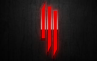 Картинка черные, красые, сияние, линии