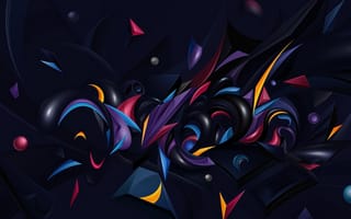 Картинка 3d, samsung, galaxy, абстрактные, галактика, самсунг, цветные, 3д