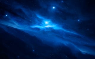 Картинка космос, звезды, туманность, планеты