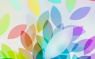 Картинка apple, красочные, эпл, огни, листья