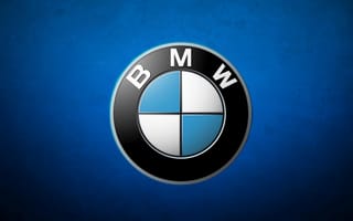 Картинка bmw, синие, логотипы, бмв