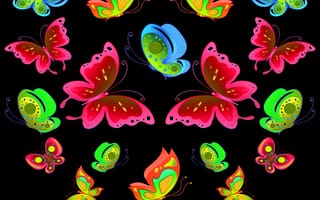 Картинка love, colorful butterflies, любовь, абстрактные, природа, пейзаж, красочные, вид, бабочки