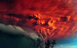 Картинка red sky, абстрактные, красые, небо