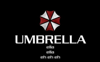 Картинка rihanna, umbrella corporation, забавные, амбрелла, песня