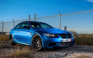 Картинка bmw, e92, blue m3, синие, бмв, м3