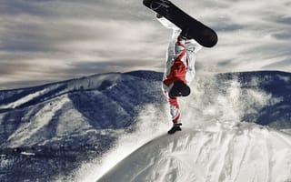 Картинка snowboarding, snowboarder, крутые, зима, снег, горы, спорт, сноуборд