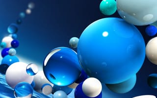 Картинка 3d, samsung, самсунг, 3д, компьютер, пузыри, сфера