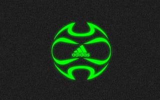 Картинка adidas, логотипы, зеленые, футбол, неоновые, футбольные, адидас