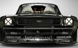 Картинка gymkhana seven, hoonigan, 1965 ford mustang, форд, мустанг, семь, кен, блок