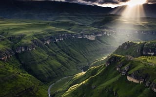 Картинка landscape hd, небо, пейзаж, горы