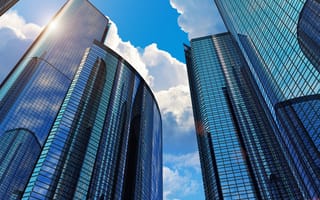 Картинка tower glass, город, стекло, башня, здания, небоскребы