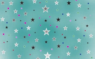 Картинка stars stars stars 5, абстрактные, звезды, бирюзовые