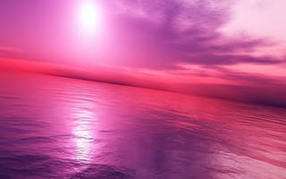 Картинка pink world, природа, крутые, розовые, прекрасные, облака, мир, отражение
