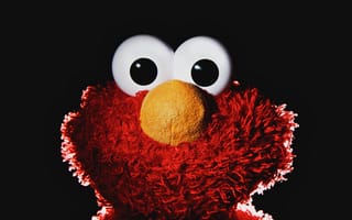Картинка elmo, hd, muppet, sesame street, красые, улица, глаза