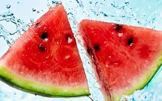 Картинка вода, фрукты, арбуз