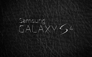 Картинка galaxy, samsung, galaxy s4 by marika, логотипы, галактика, дизайн, самсунг, металл, кожа